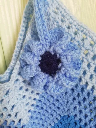 Bolso de ganchillo estilo granny