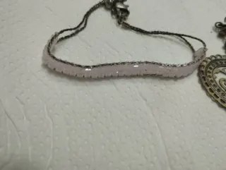 Pendientes y pulsera corazón