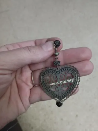 Pendientes y pulsera corazón