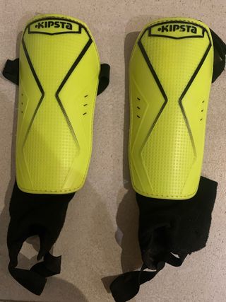 Espinilleras Kipsta Fútbol Amarillas