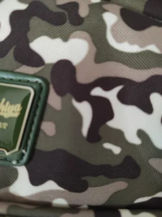 Riñonera camuflaje lona plastificada