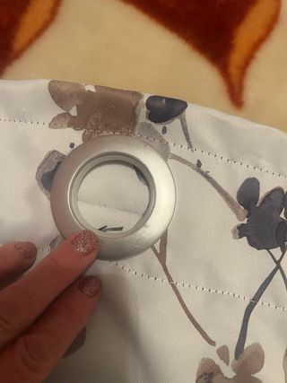 Tende Ikea floreali bianche e marroni