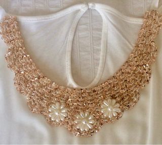 Collar/Gargantilla Dorado con Perlas/a estrenar