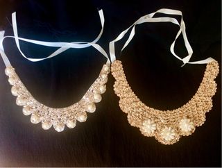 Collar/Gargantilla Dorado con Perlas/a estrenar