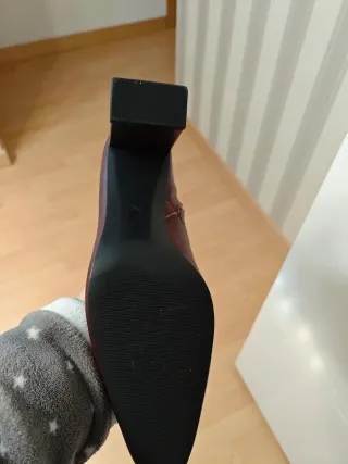 Botín Zara Burdeos Talla 38