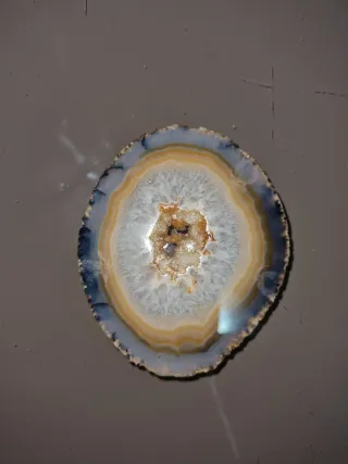 Rodaja Ágata Colgante Multicolor