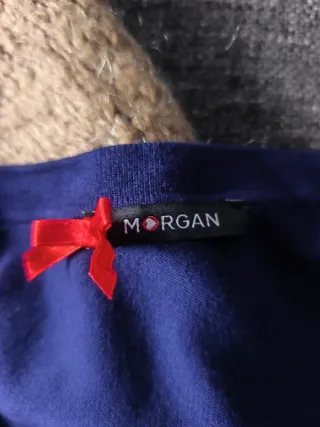 Chaqueta azul de punto