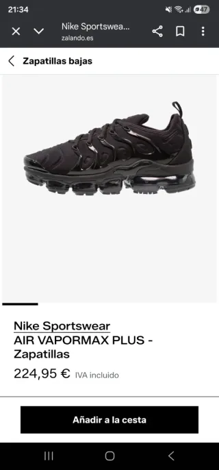 Nike vapor max completamente nuevas