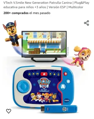 Videoconsola Vtech Patrulla Canina Plug&Play