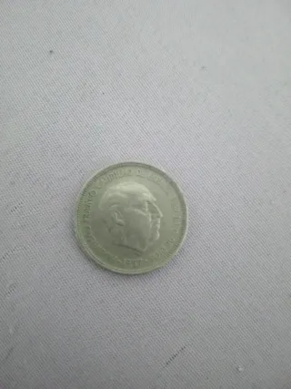 Moneda 5 Pesetas Francisco Franco 1957