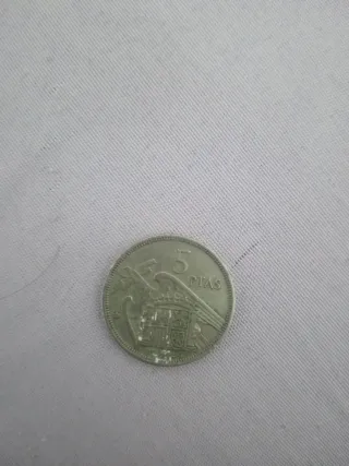 Moneda 5 Pesetas Francisco Franco 1957