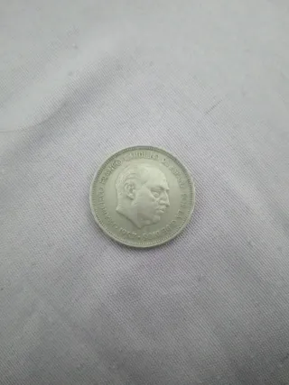 Moneda 5 Pesetas Francisco Franco 1957