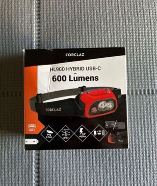 Linterna Forclaz HL900 Hybrid 600 Lúmenes USB-C