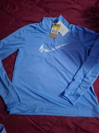 Sudadera Nike Media Cremallera Azul