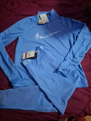 Sudadera Nike Media Cremallera Azul