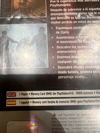 Resident Evil Code Veronica X PS2 Platinum