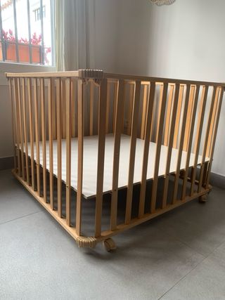 Parque infantil madera para bebés