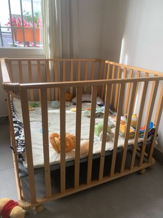 Parque infantil madera para bebés