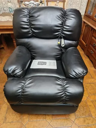 Sillón relax eléctrico negro