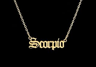 Cadena con colgante Escorpio/a estrenar