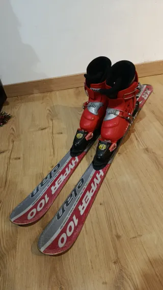 Sci 100cm e scarponi bambino T.32