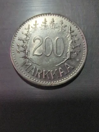 Finlandia 200 Marcos 1958 Plata 500