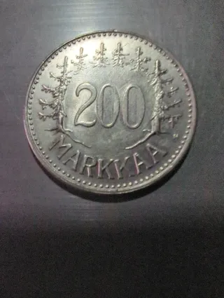 Finlandia 200 Marcos 1958 Plata 500