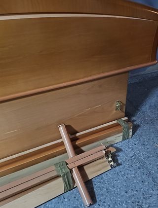 Somier, estructura y cabezal de madera de haya