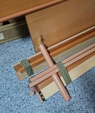 Somier, estructura y cabezal de madera de haya