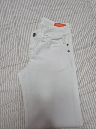 Pantalones vaqueros blancos Cowest Talla M