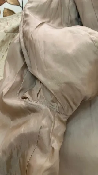 Giacca Pelle Mabrun Donna Tg 42 Beige Coccodrillo