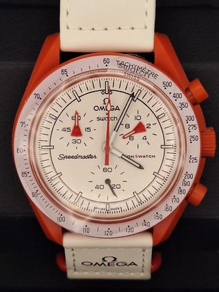 Omega x Swatch Mission to Mars SO33R100 Nuovo