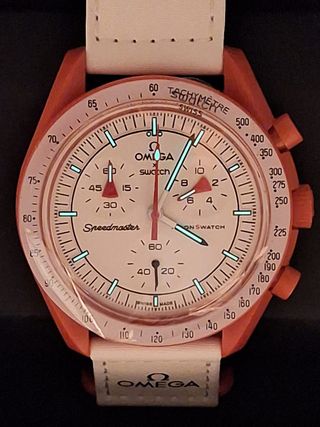 Omega x Swatch Mission to Mars SO33R100 Nuovo