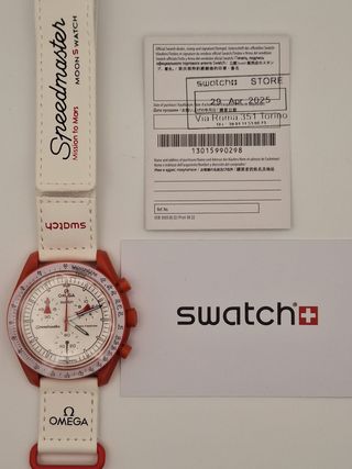 Omega x Swatch Mission to Mars SO33R100 Nuovo