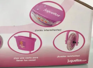 Patinete Juguettos Luminoso con Cesta