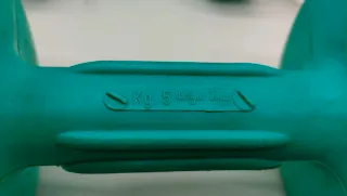 2 Pesi Manubri da Palestra da 5 Kg azzurri