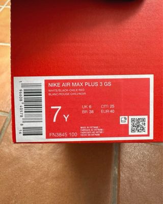 Nike Air Max Plus 3 GS Talla 40