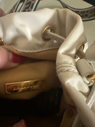 Bolso Bimba y Lola Blanco y Dorado