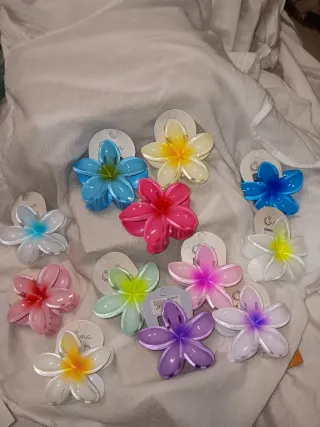 Pinzas para el pelo flor (varios colores)