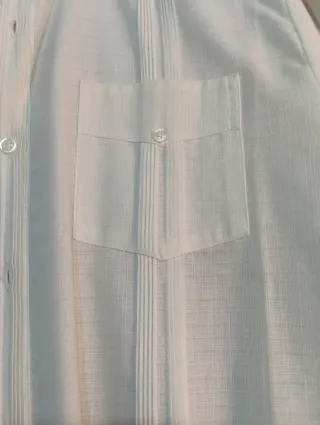 Guayabera Blanca Manga Larga