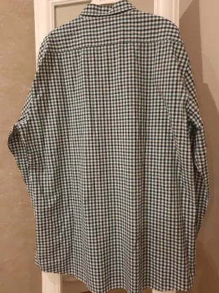 Camisa Sfera cuadros verde y blanco