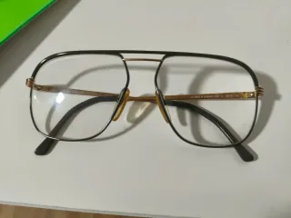 Montura Gafas Christian Dior Negra y Dorada