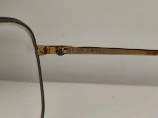 Montura Gafas Christian Dior Negra y Dorada