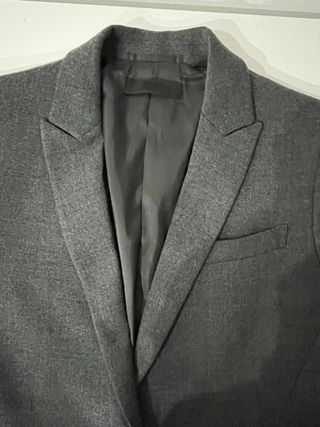 Chaqueta americana gris antracita UNIQLO Talla S