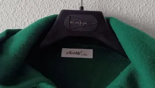 Jersey Punto Sudadera Capucha Verde TALLA L-Xl