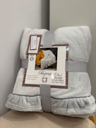 Preziosa Plaid con Frill 130x160 cm