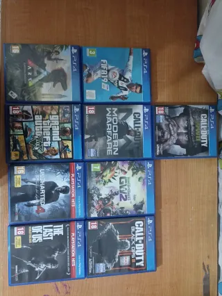 Lote de 9 Videojuegos PS4