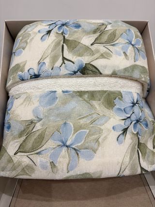 Set 2 Asciugamani Blu e Bianchi