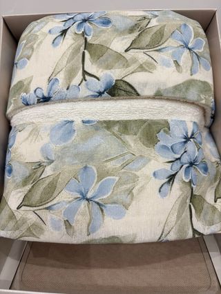 Set 2 Asciugamani Blu e Bianchi