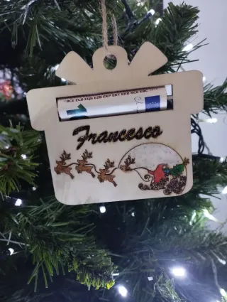 Portasoldi Natalizi in Legno Personalizzabili